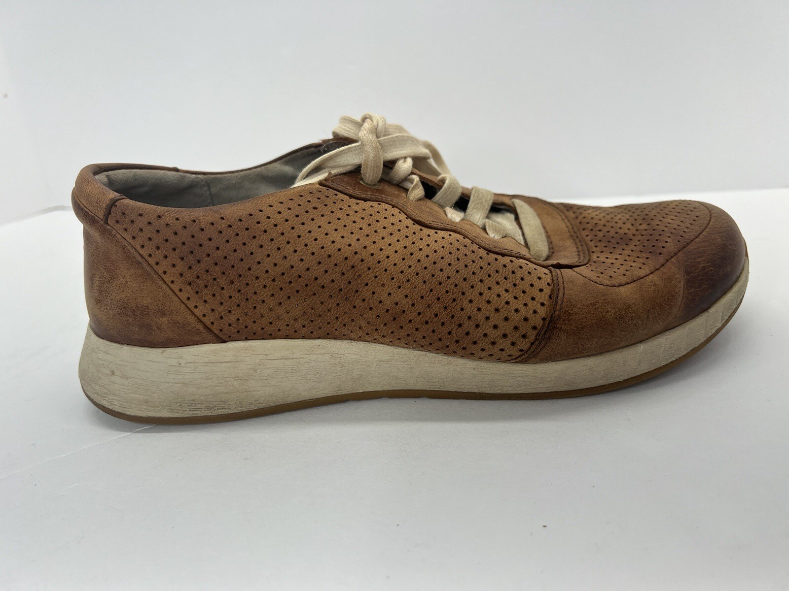 Dansko Women’s 39 Christina Brown Leather Lace Up Sneaker Comfort Casual