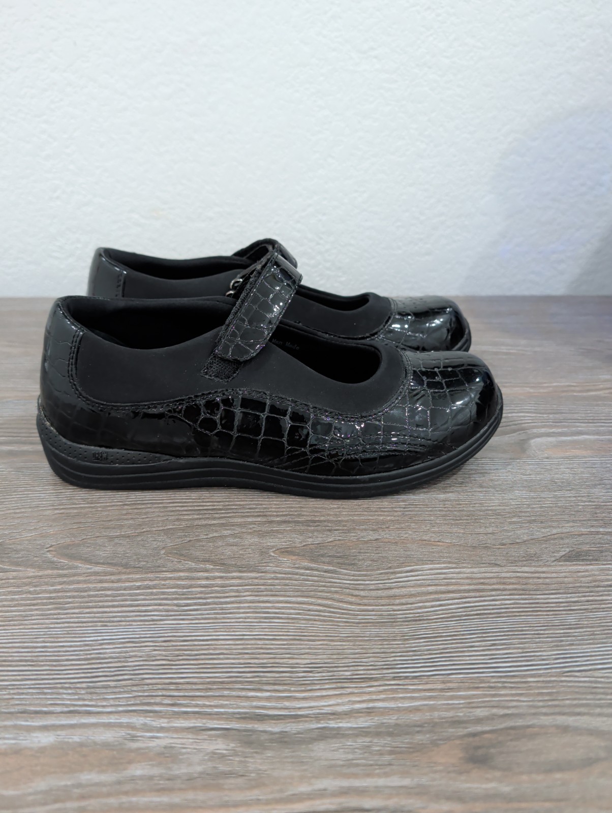 Women’s DREW » Rose » Black Patent Genuine Leather Mary Jane Shoes 8W