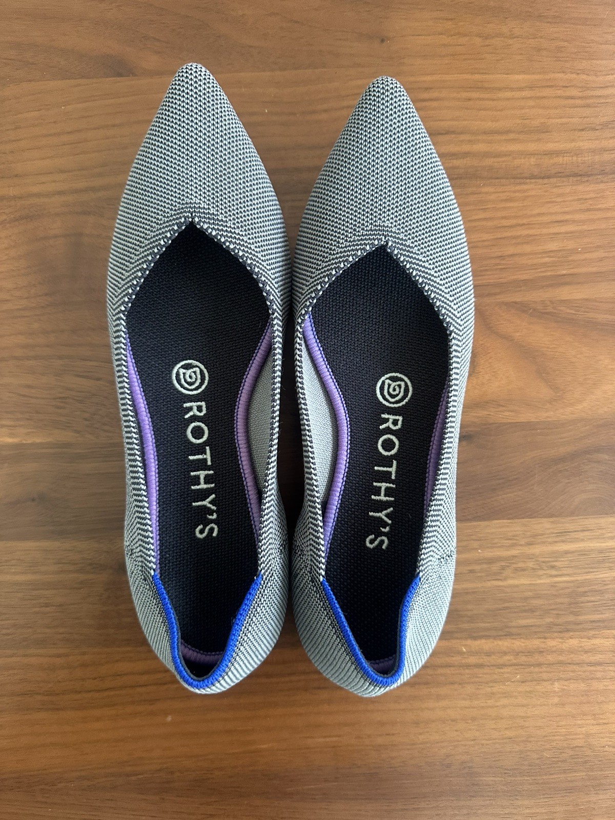 Rothy’s Rothys the point cloud grey ballet flat women’s 6.5