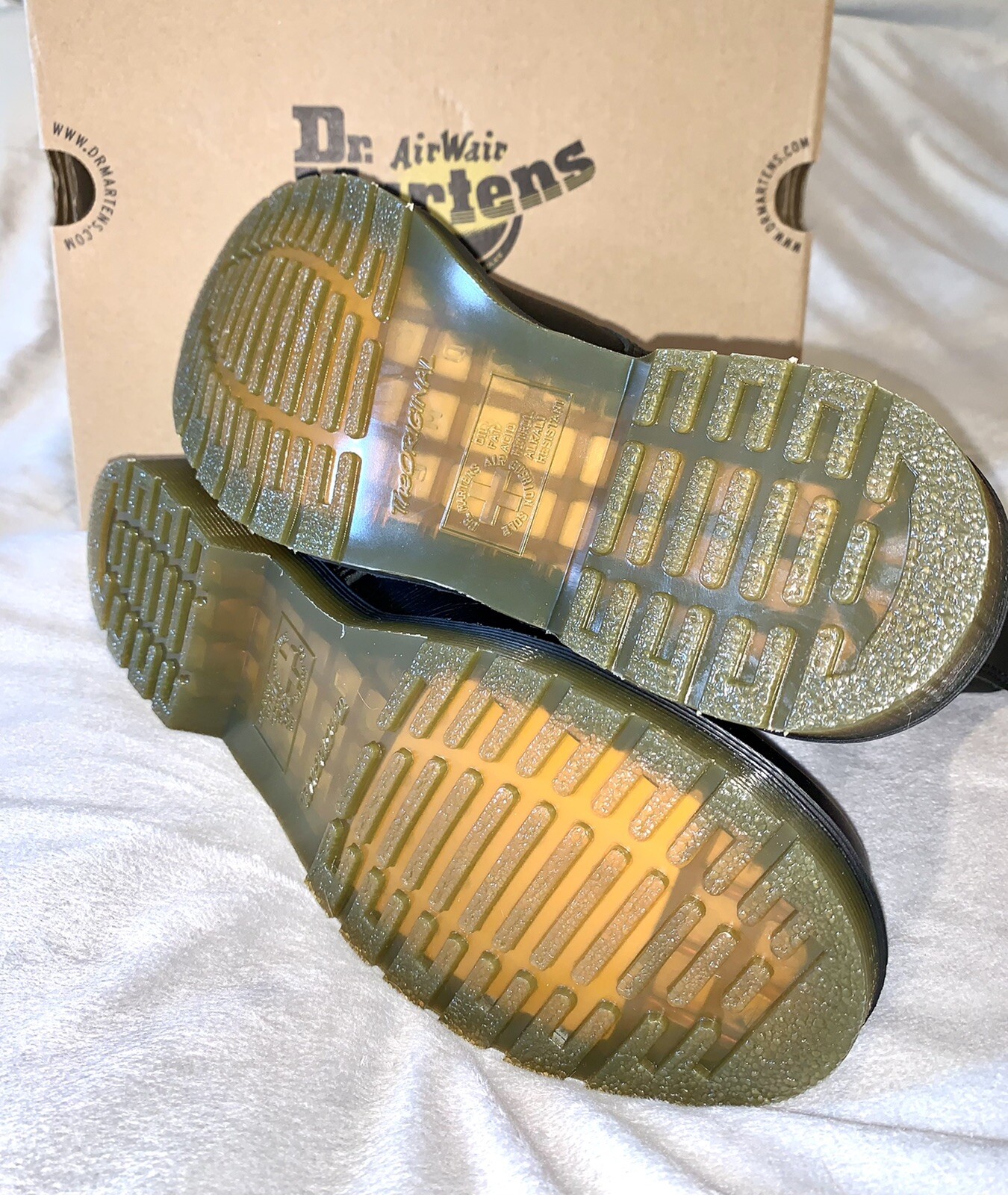 Dr. Martens Pascal 1460 Virginia Leather Boots Women Size US 10- Black -NEW