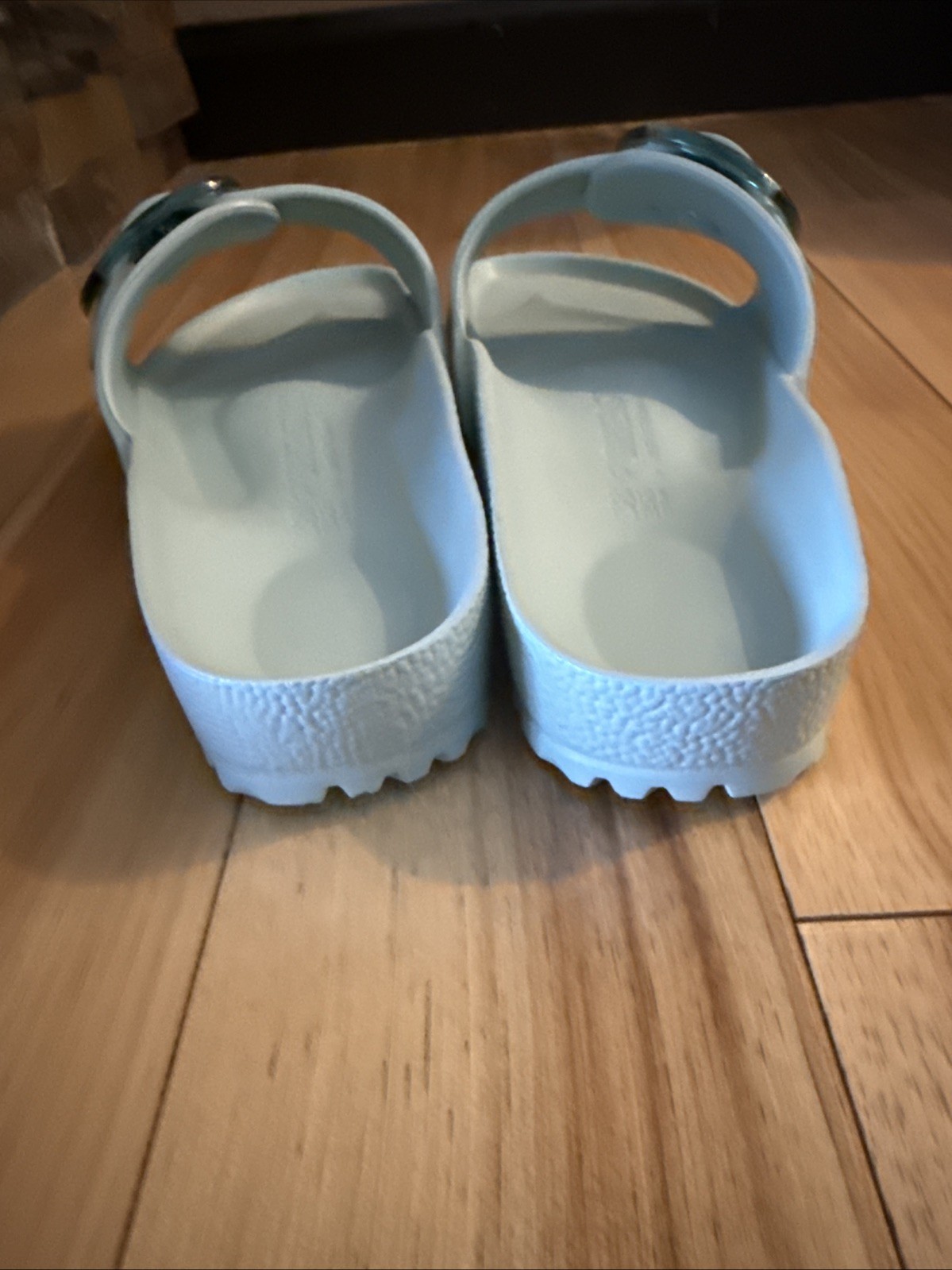 Birkenstock Madrid Big Buckle Eva Slip On Sandal Surf Green Size 38