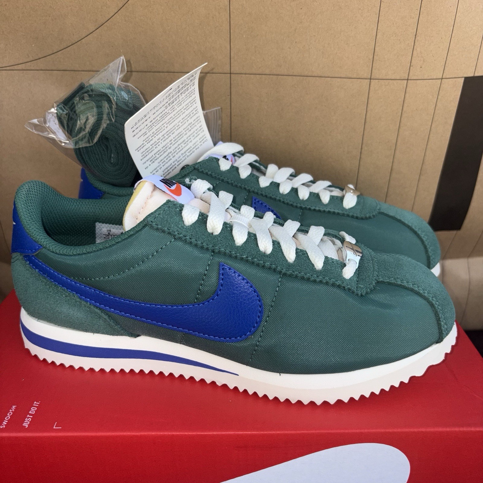 NRW Nike Cortez TXT Evergreen Aura Hyper Royal NBY IH2361-300 Women Size 6