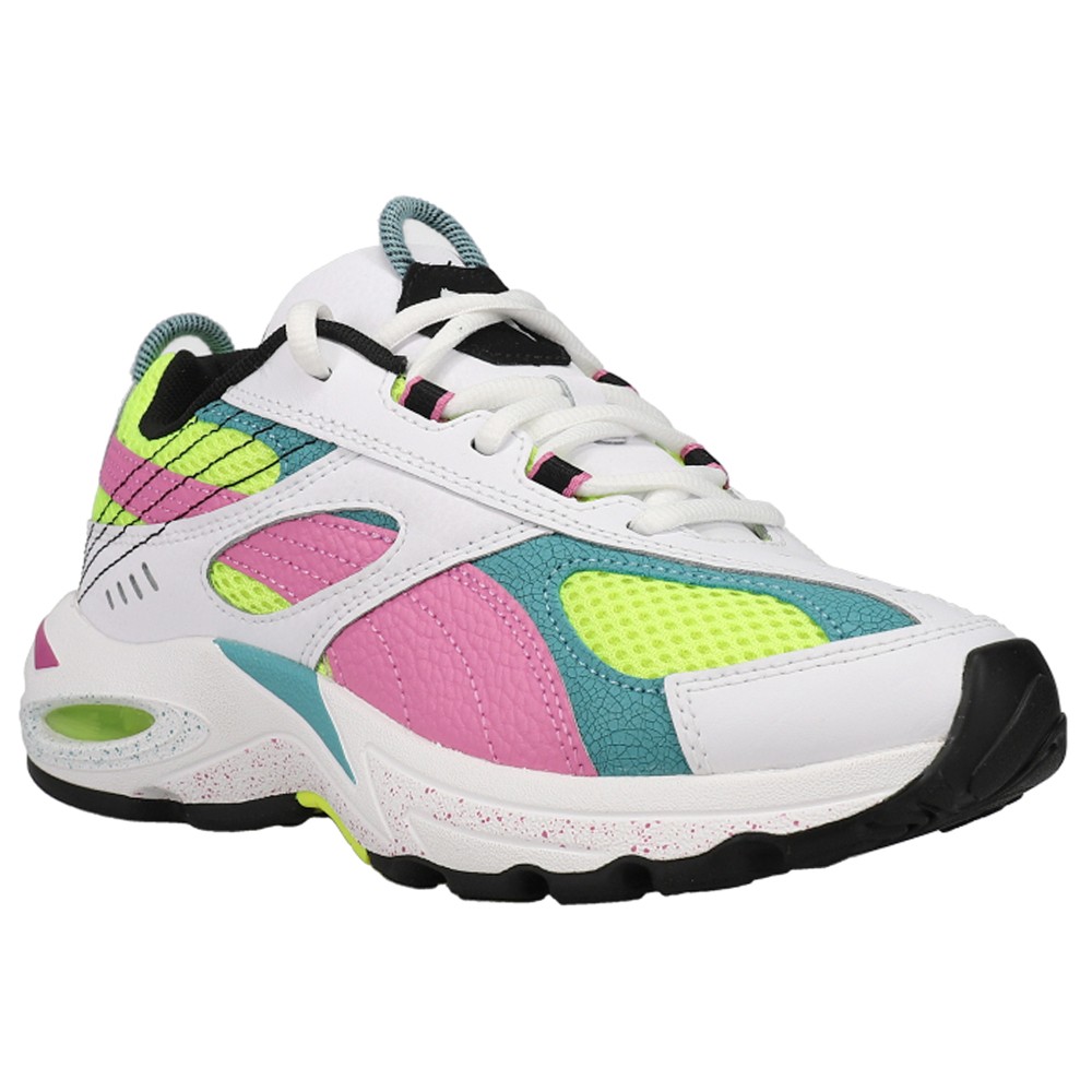 PUMA Cell Speed White Swxp Womens Blue, Pink, White Sneakers Casual Shoes 38582