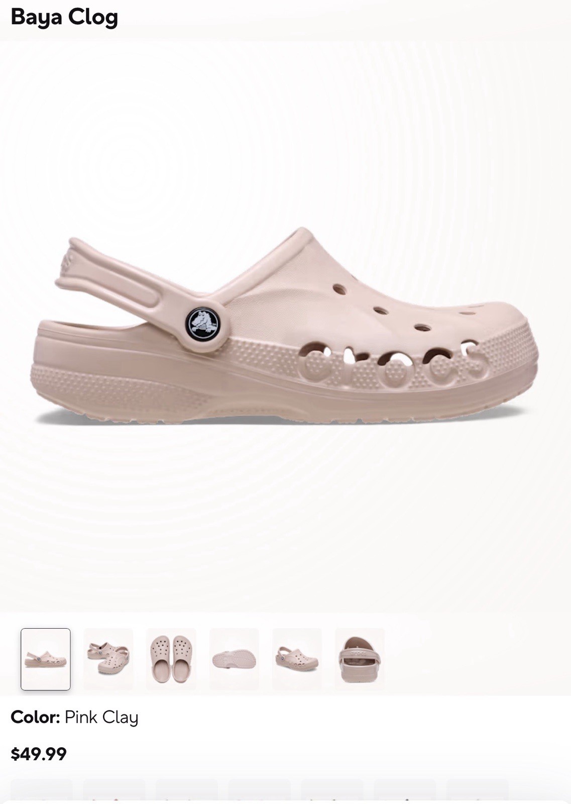 NWOB-Crocs Baya Clogs Pink Clay Unisex Mens-8/Womens-10 ($49.99)-Nice!
