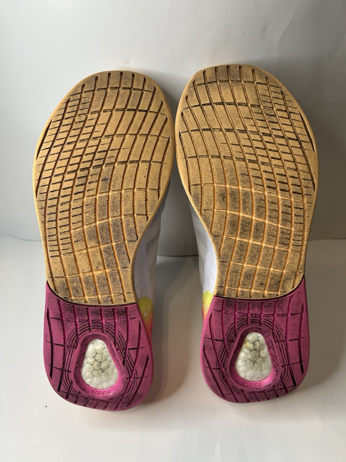 Adidas Kaptir Super Slip On Shoes Women’s US 7 Gray White Pink Orange FZ2790