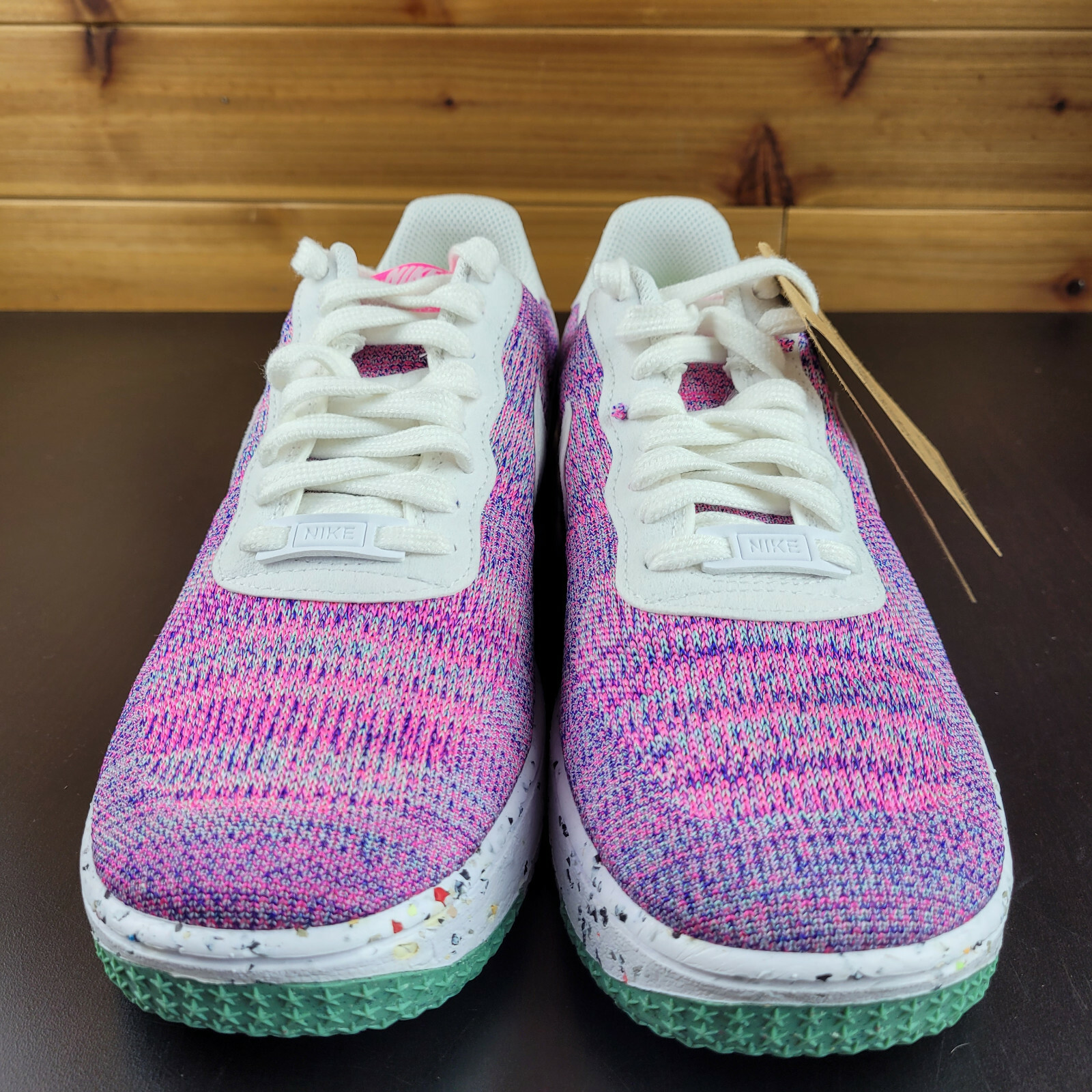 Nike Air Force 1 Crater Flyknit I DC7273 500 Pink Fuchsia Glow Wmn’s Sz 6 No Box