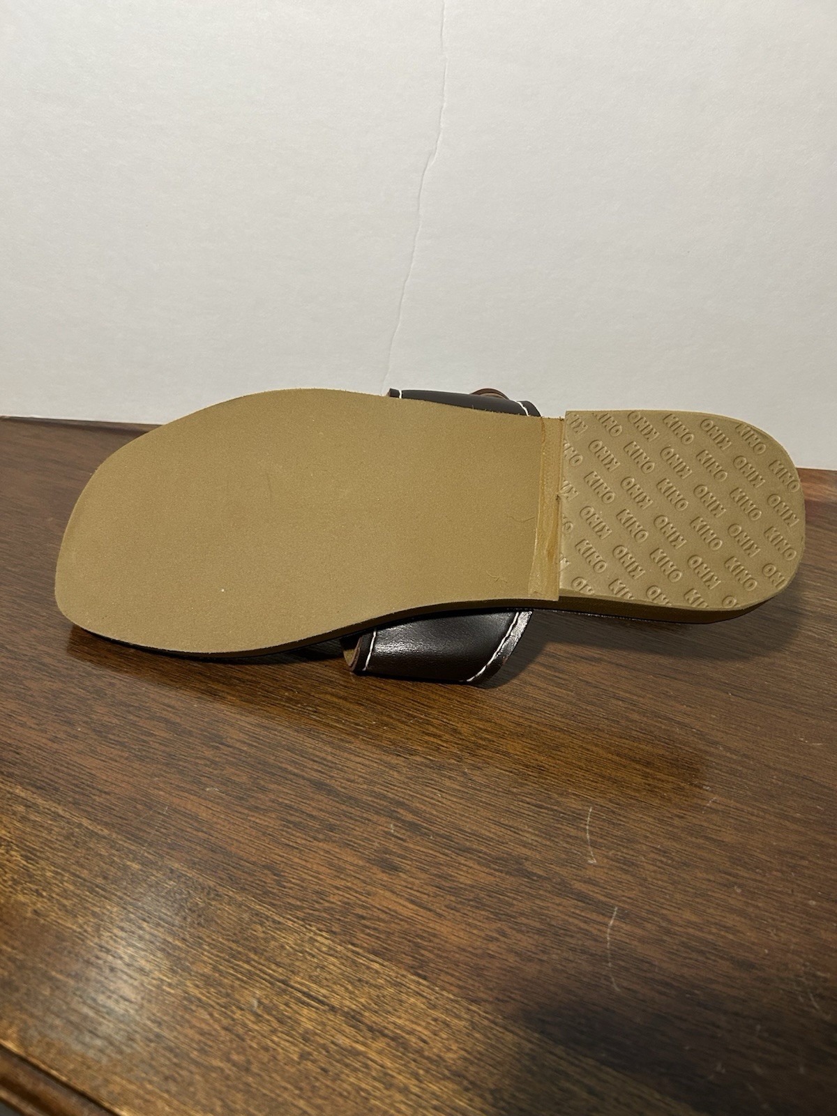 KINO Key West Leather Sandals Flip Flop Brown Womens Size 11 Brown Excellent