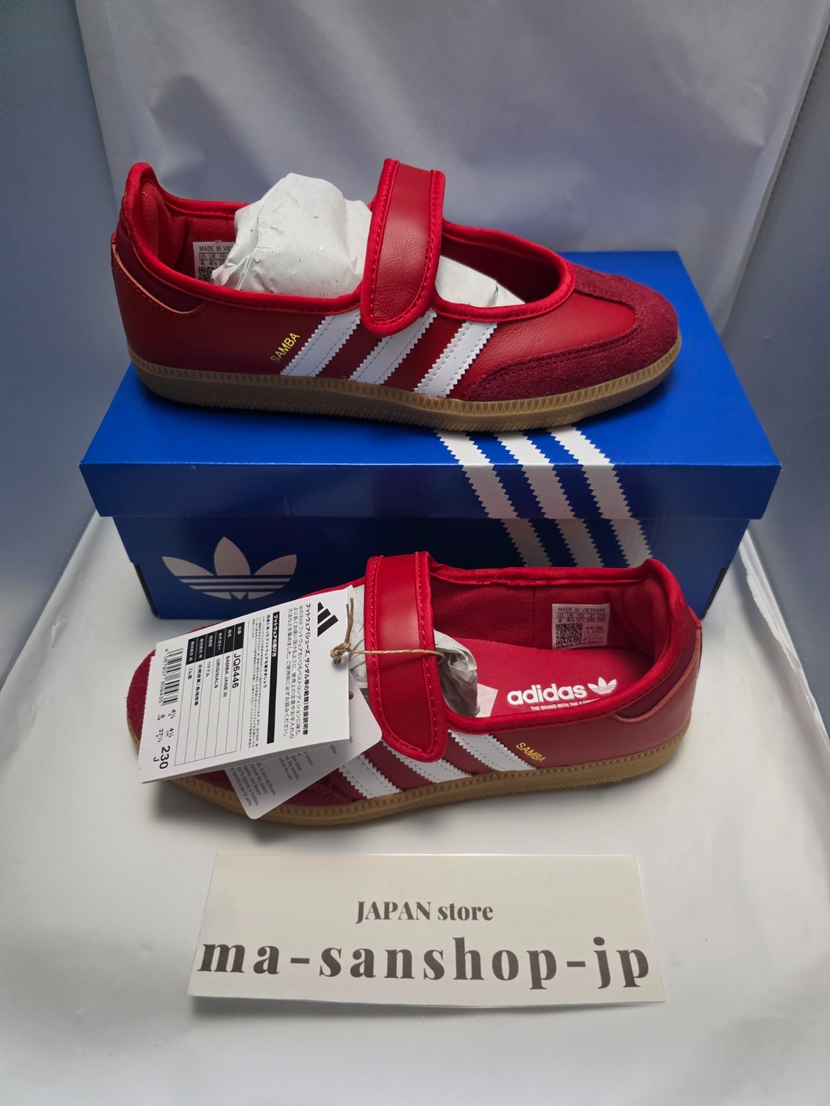 Adidas SAMBA JANE JQ6445 JQ6446 JR1402 Women’s Sneakers Leather Black Red White