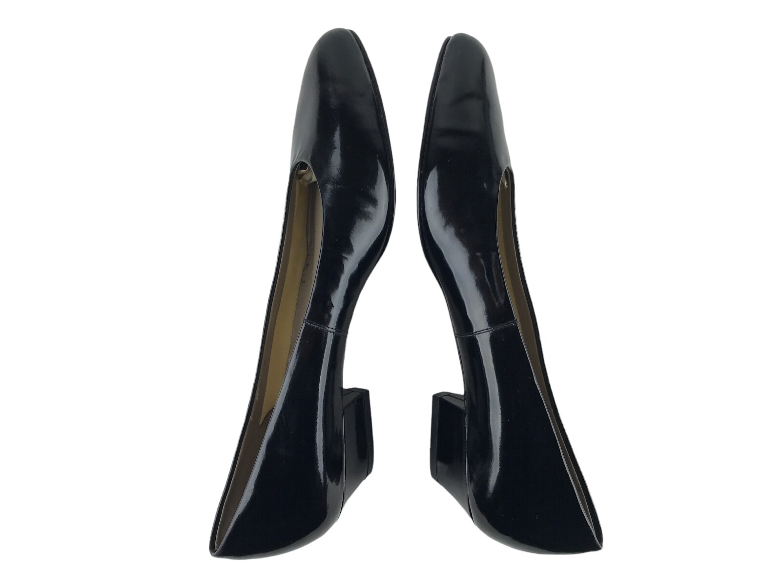 Florsheim Womens Comfortech Black Pointed Toe Block Pump Heel Size US 7.5 N
