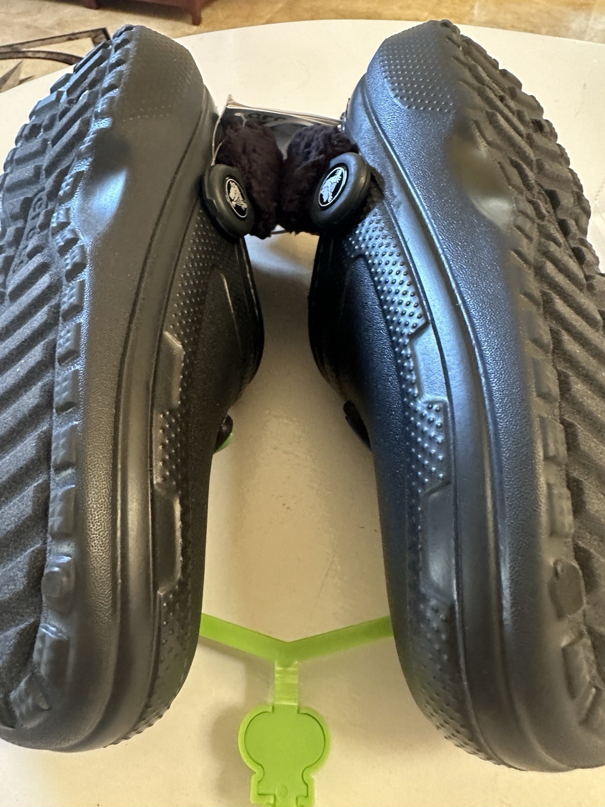 Black Crocs «Classic Holiday» Lined Clogs ft. Festive Christmas Light Graphics