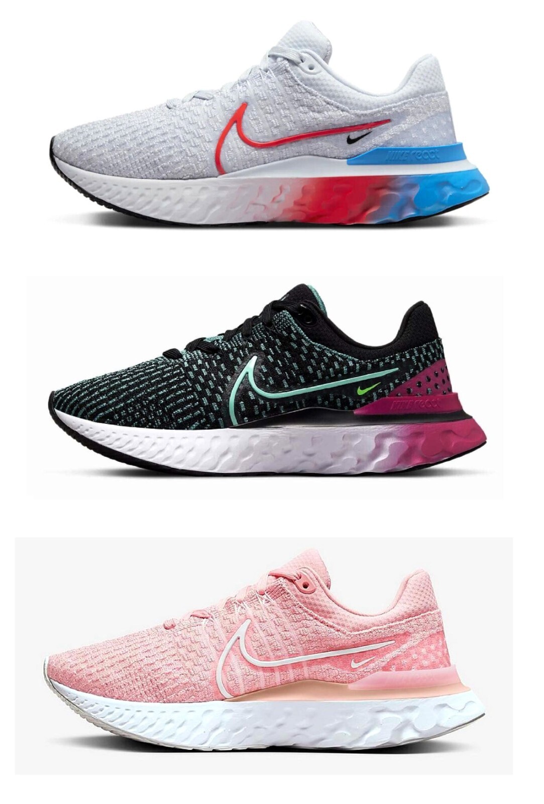 NEW Nike React Infinity Run Flyknit 3 Women Shoes, Color, Size, DV2178/DD3024