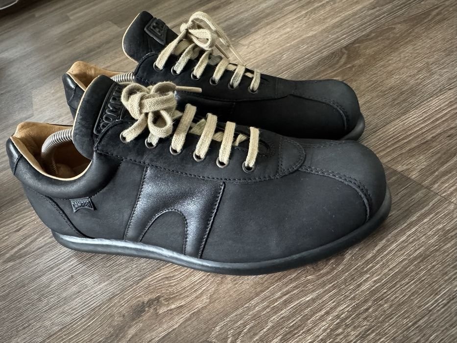 women camper heels black nubuck 39