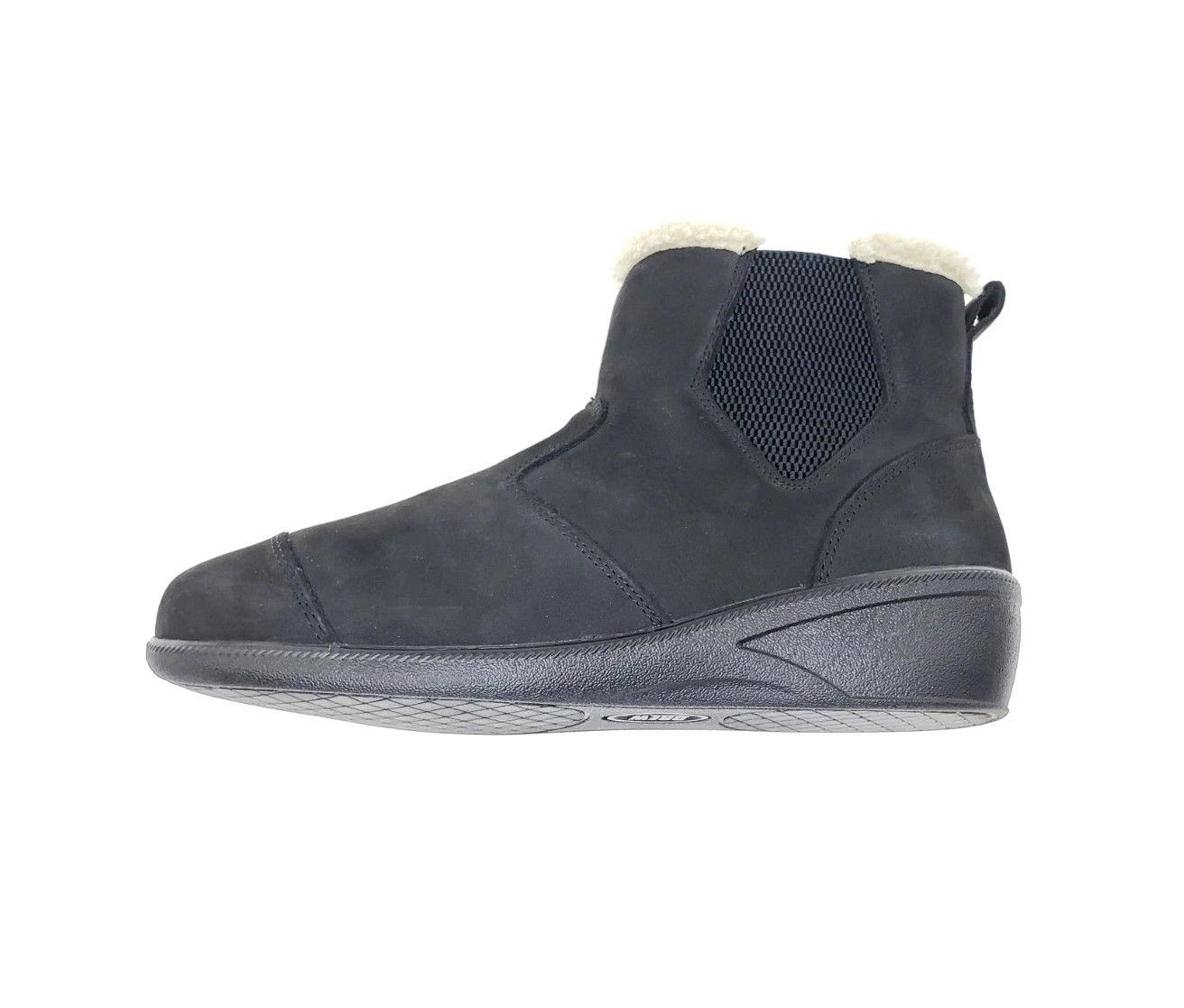 Drew Jayla Womens Boots Black Leather Shearling Lined Comfort Ankle Size 8.5 W