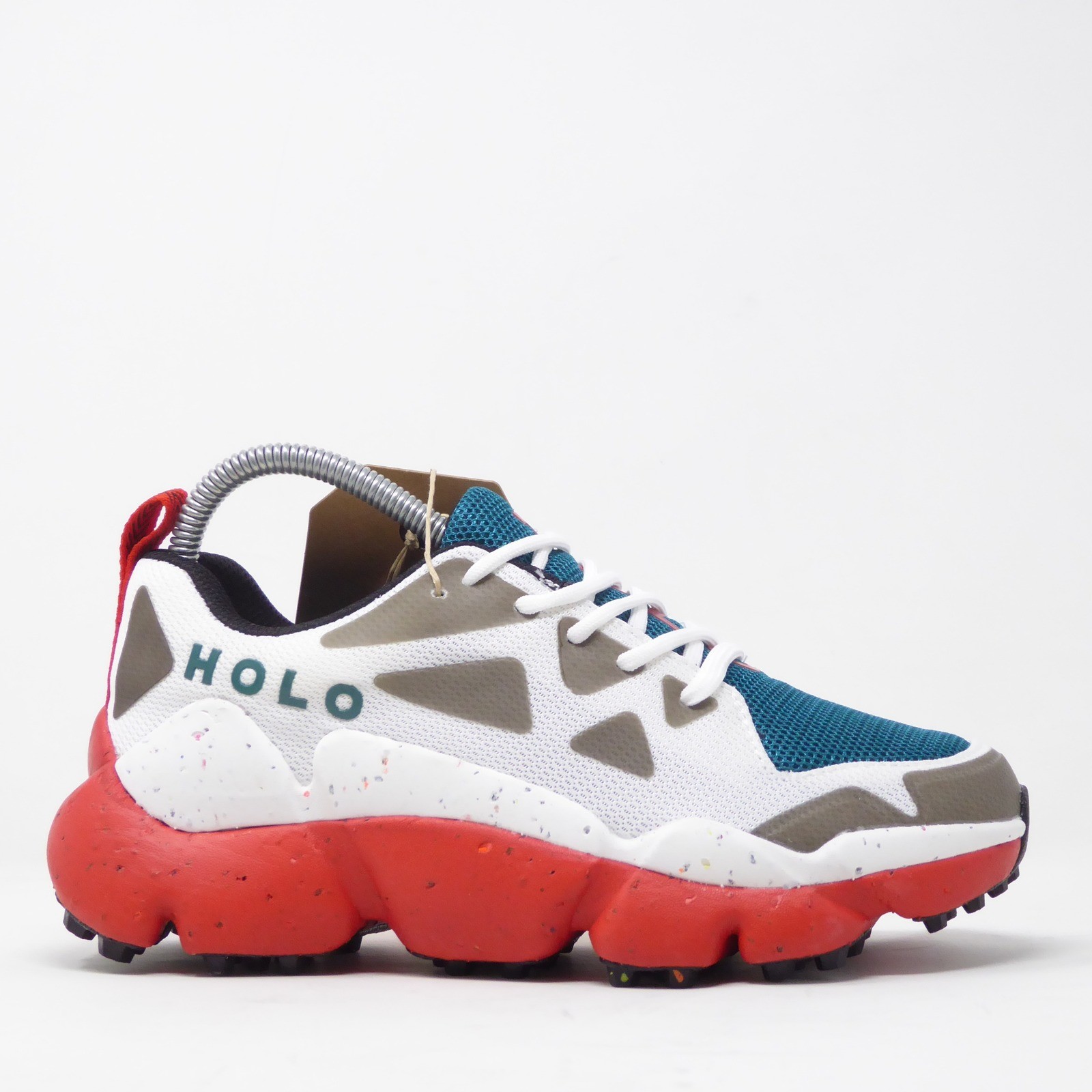 Holo Womens Nephelae Running Shoes White Teal Red Recycled Mesh HW511016 Size 7