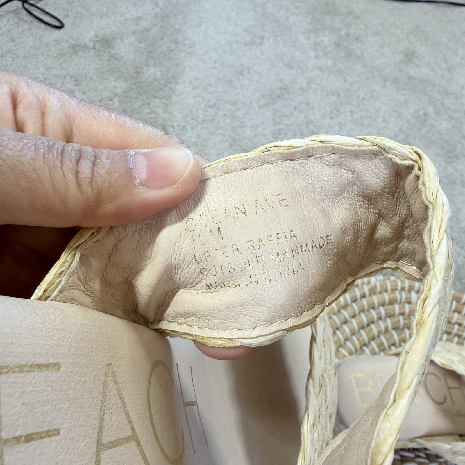 Beach by Matisse Women’s Ocean Ave Espadrille Platform Slide Sandal Natural 10