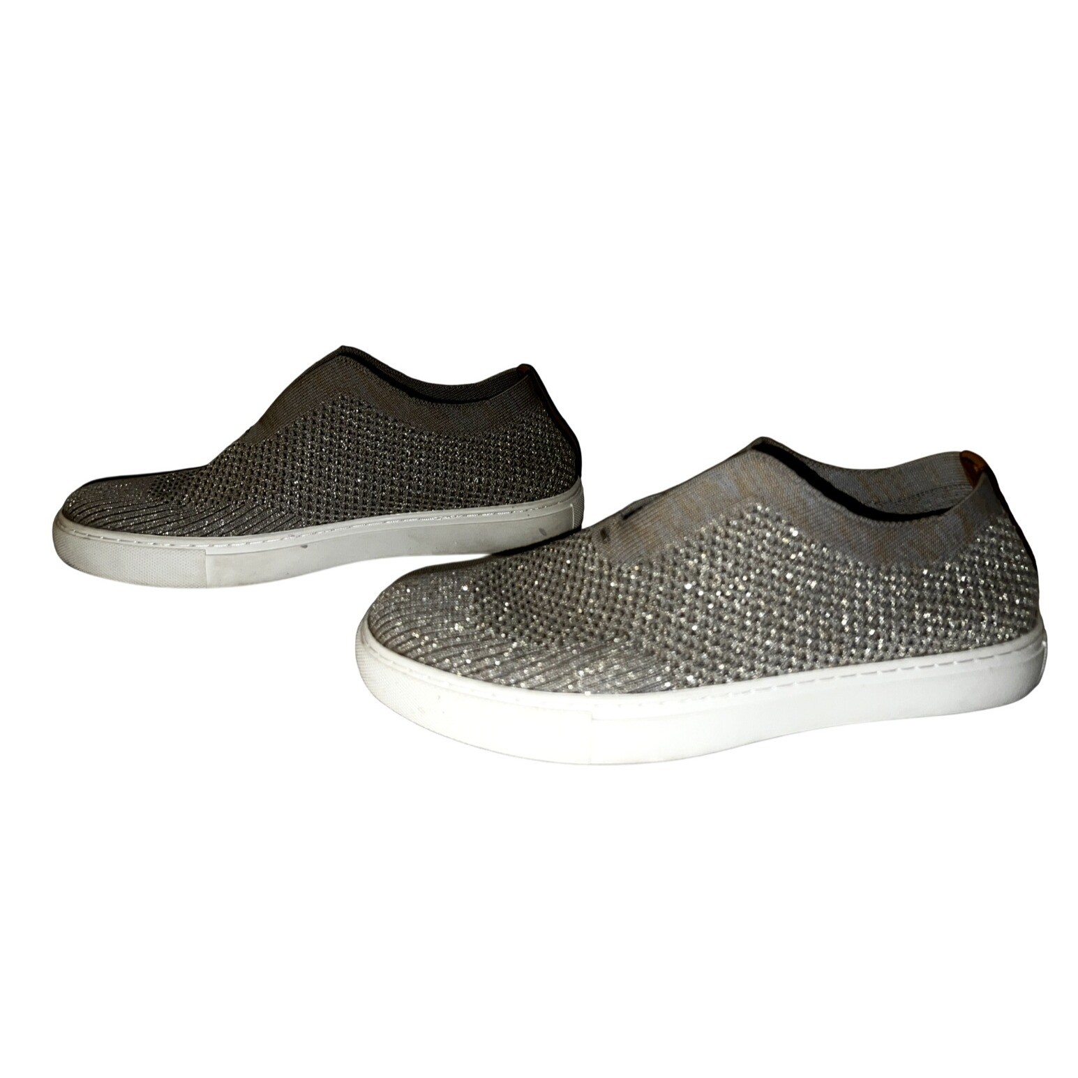 Gentle Souls Kenneth Cole Womens Slip On Sneakers Knit Sparkle Gray Size Unknown