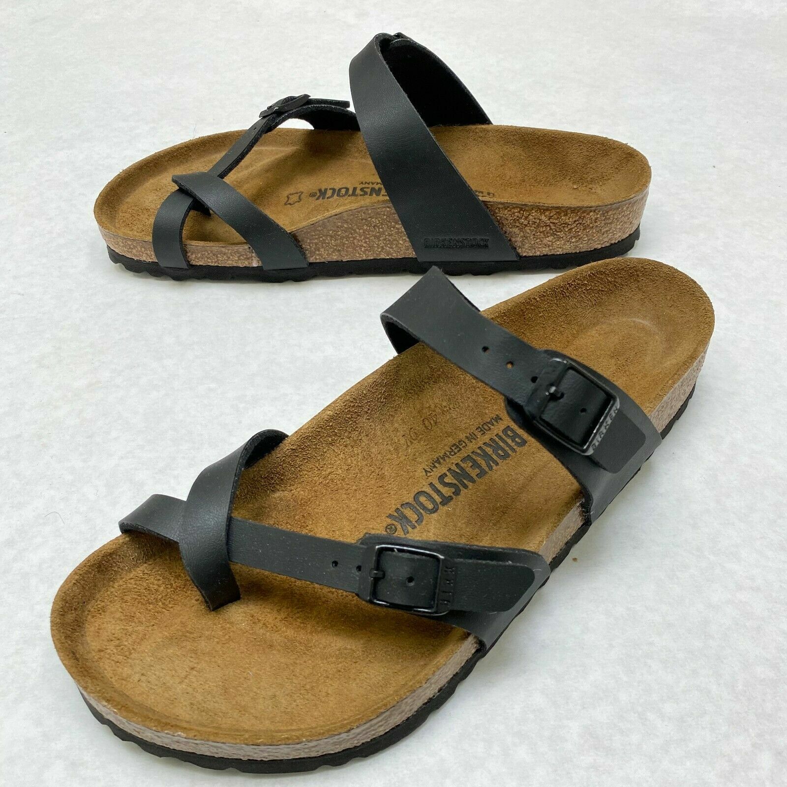 New w/o Box Birkenstock Mayari Black Birko-Flor Regular – Select Size