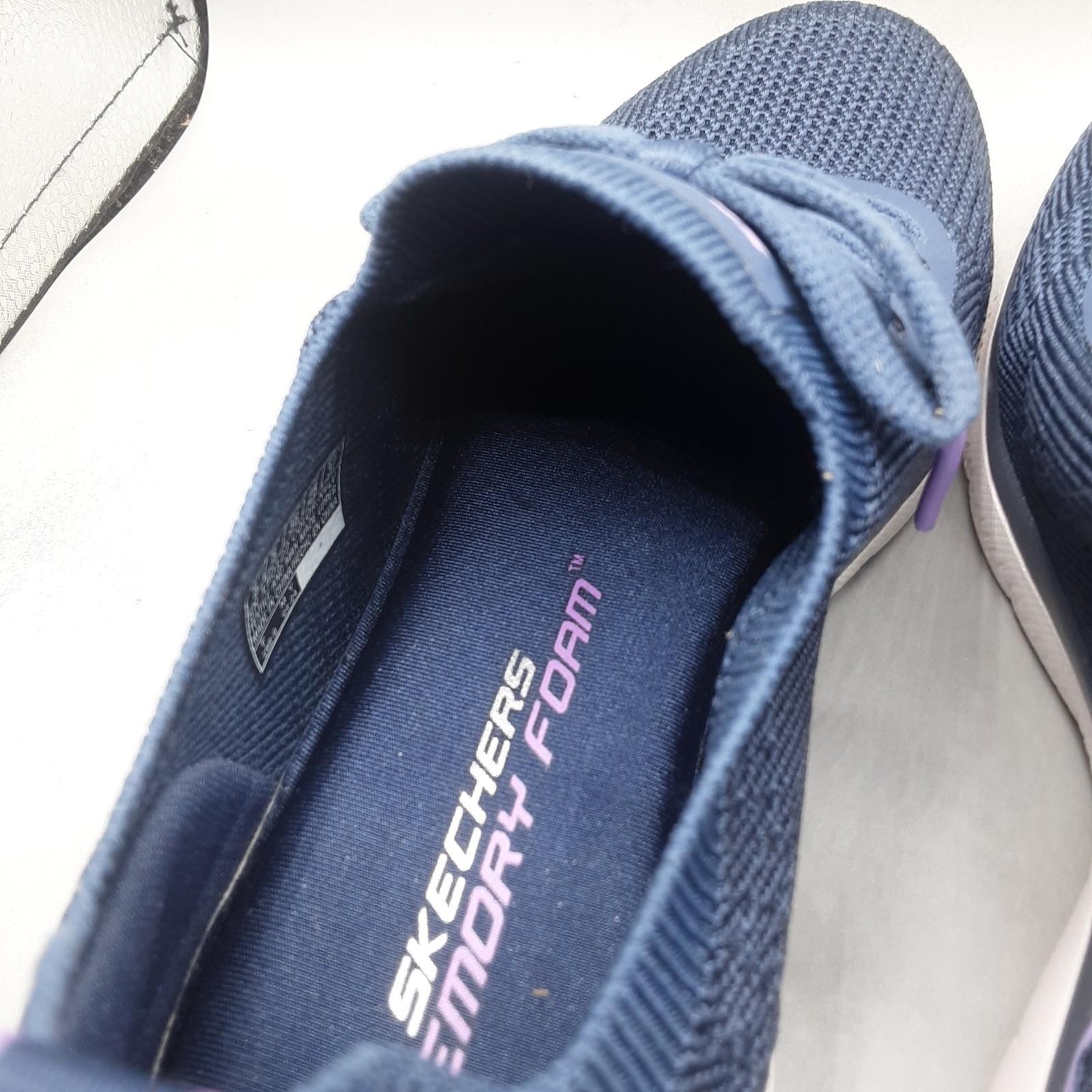 Skechers Summits Sneak Peek Sneakers Women’s 8M Blue Navy Lavender A140