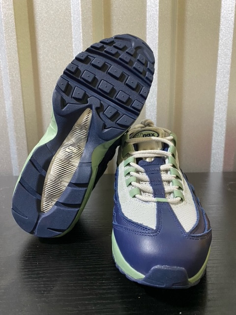 Women’s Nike By You ID NBY Air Max 95 White Blue Mint Green sz 8 Retro Running