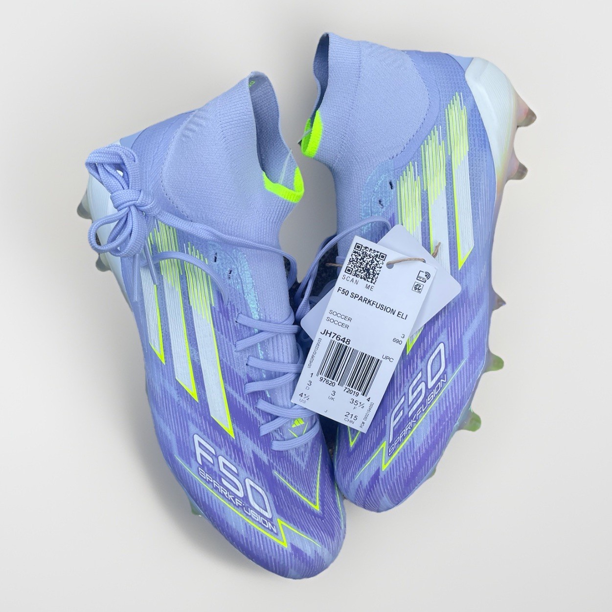 Adidas F50 Sparkfusion Elite Mid FG Size 4.5W/3.5M Soccer Cleats JH7648 NEW!