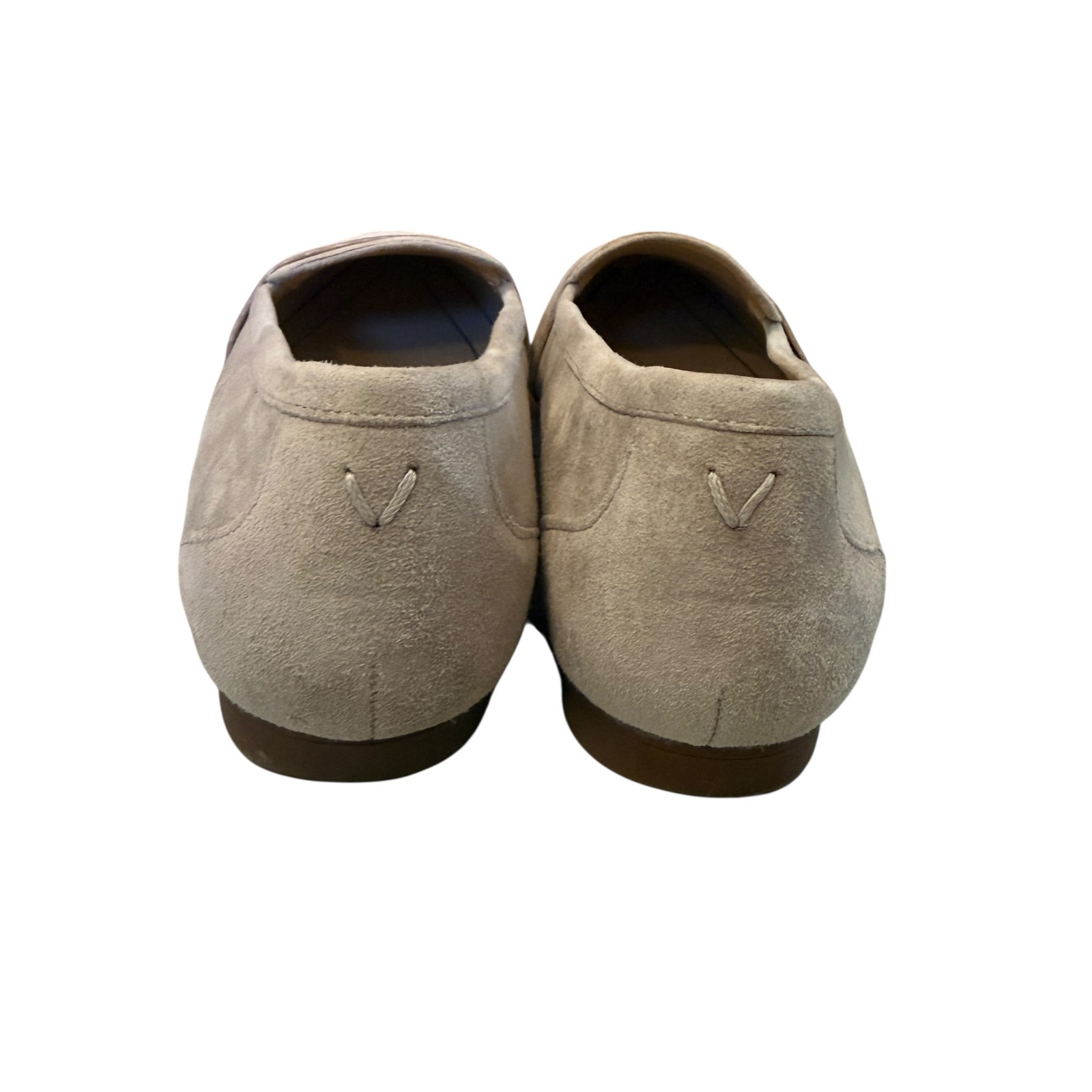 Vionic Savannah Suede Leather Blush Nude Slip On Comfort Loafers Shoes size 7
