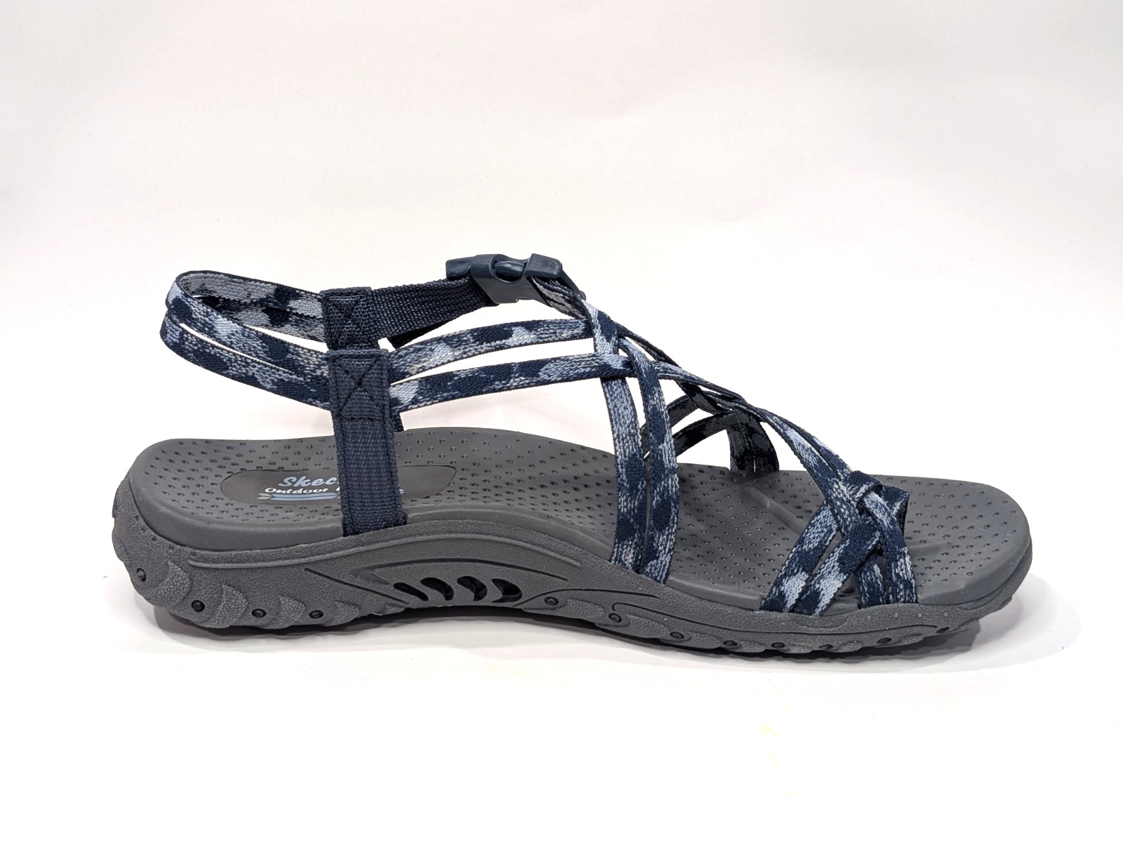 Skechers Reggae Positive Space Navy Women’s Sandals – Size 9.5 NWB 163595/NVY