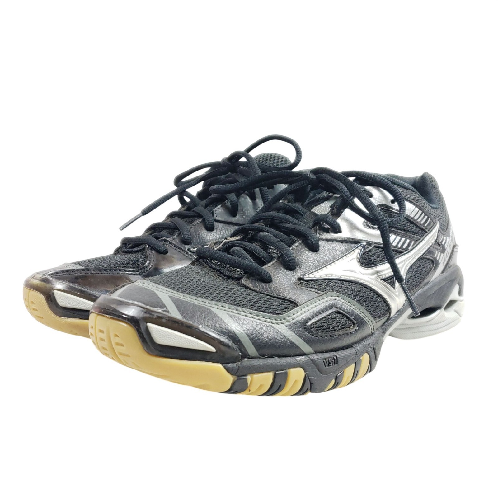 Mizuno Wave Bolt 3 Womens Size 9.5 Volleyball Shoes Black/Silver