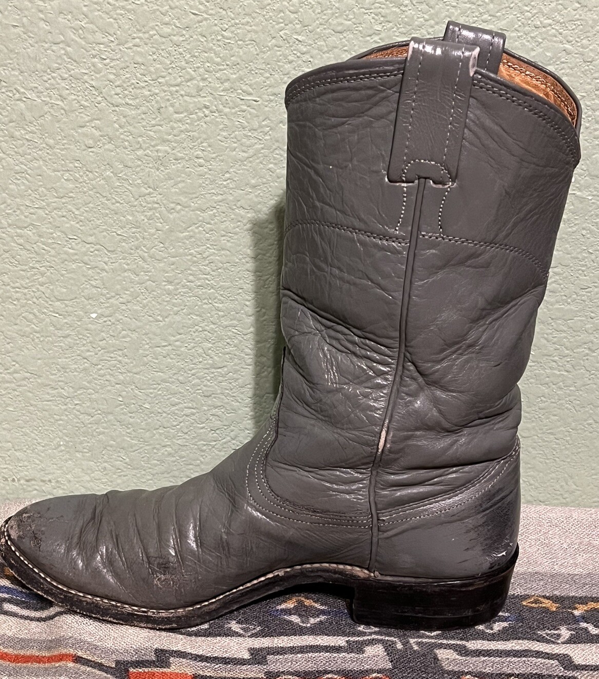 90’s Nocona Ropers Grey Women’s Cowboy Boots 6.5 C