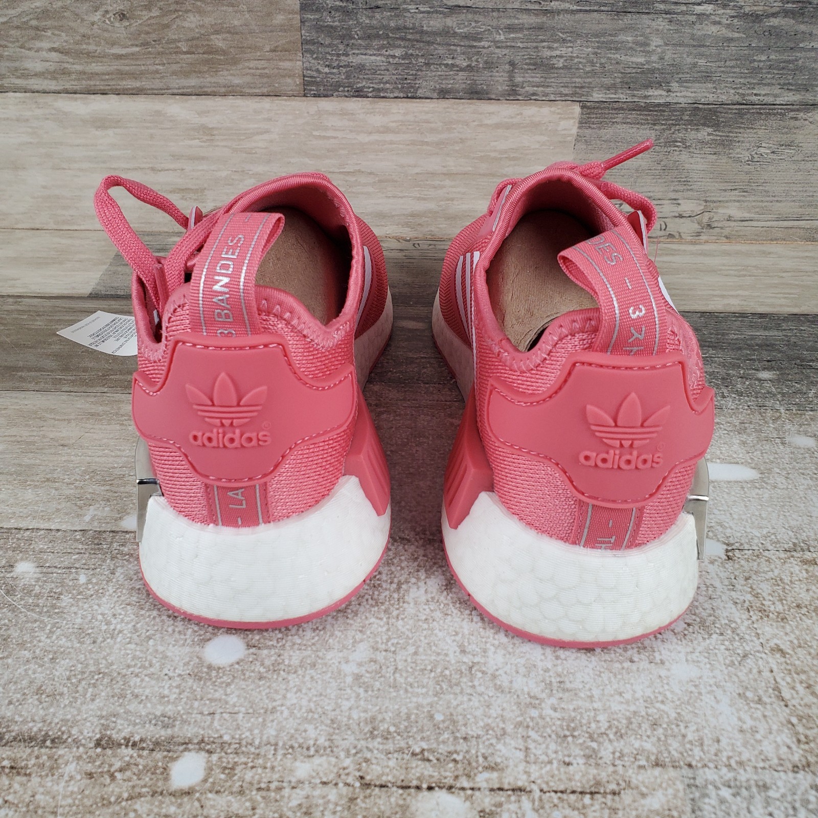 Adidas Originals NMD_R1 Womens Shoes Sz 6.5 Pink Lace-Up Low Top Sneakers