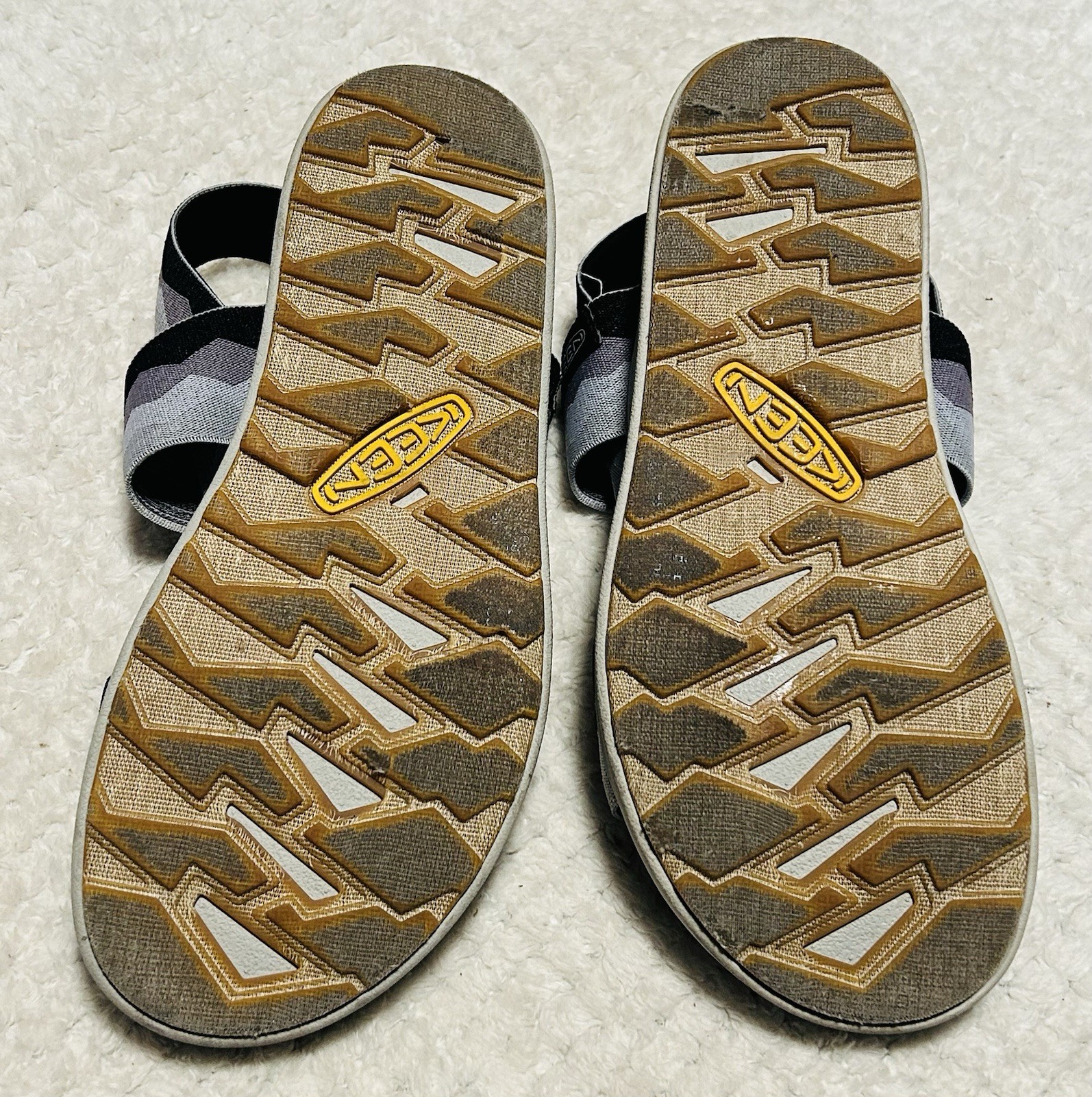 KEEN Elle Backstrap Comfort Sandals Black/Gray eco-Friendly Sz 7