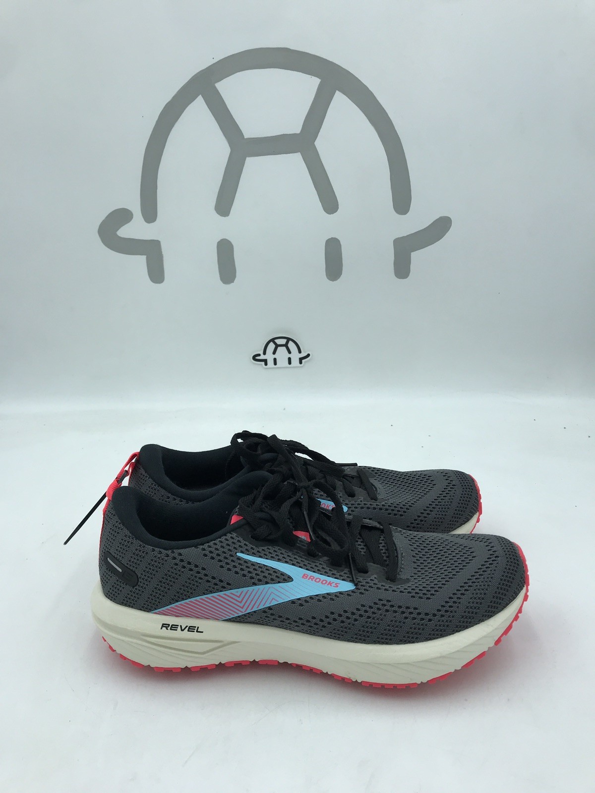 Brooks Revel 6 Black/Ebony/Bluefish Mesh Sneaker Women’s 8.5