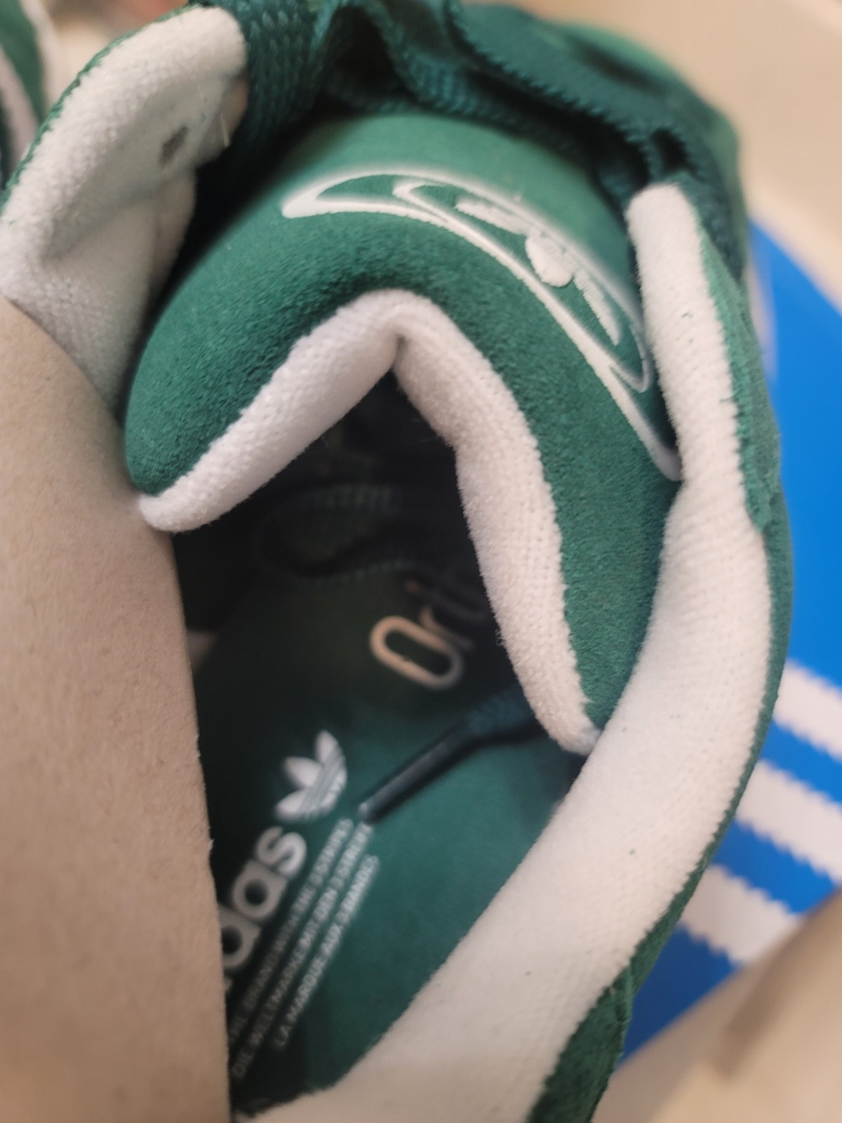 adidas Campus 00s Sneakers Low Top Lace Up Green/White Suede New NIB Sz 5.5