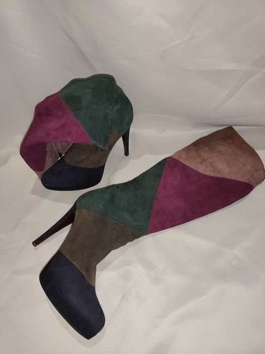 women loriblu heels multicolor suede 39