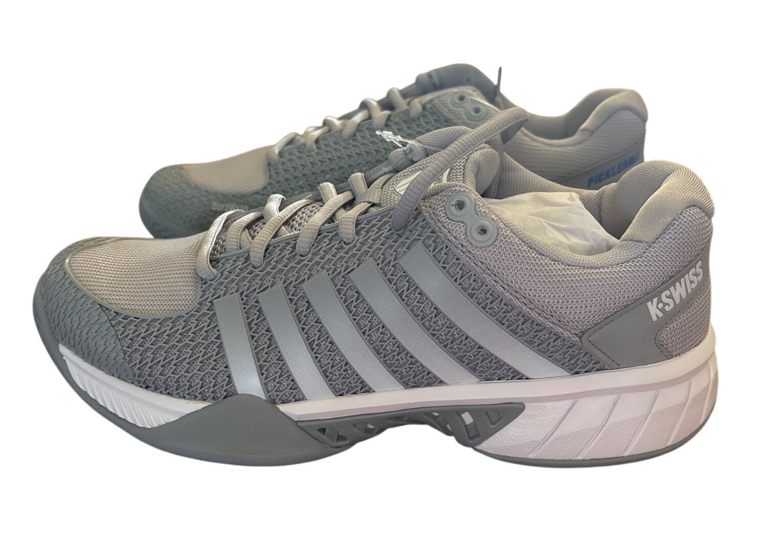 K-Swiss Express Light Women’s Pickleball Shoe, Grey/White, 10 M