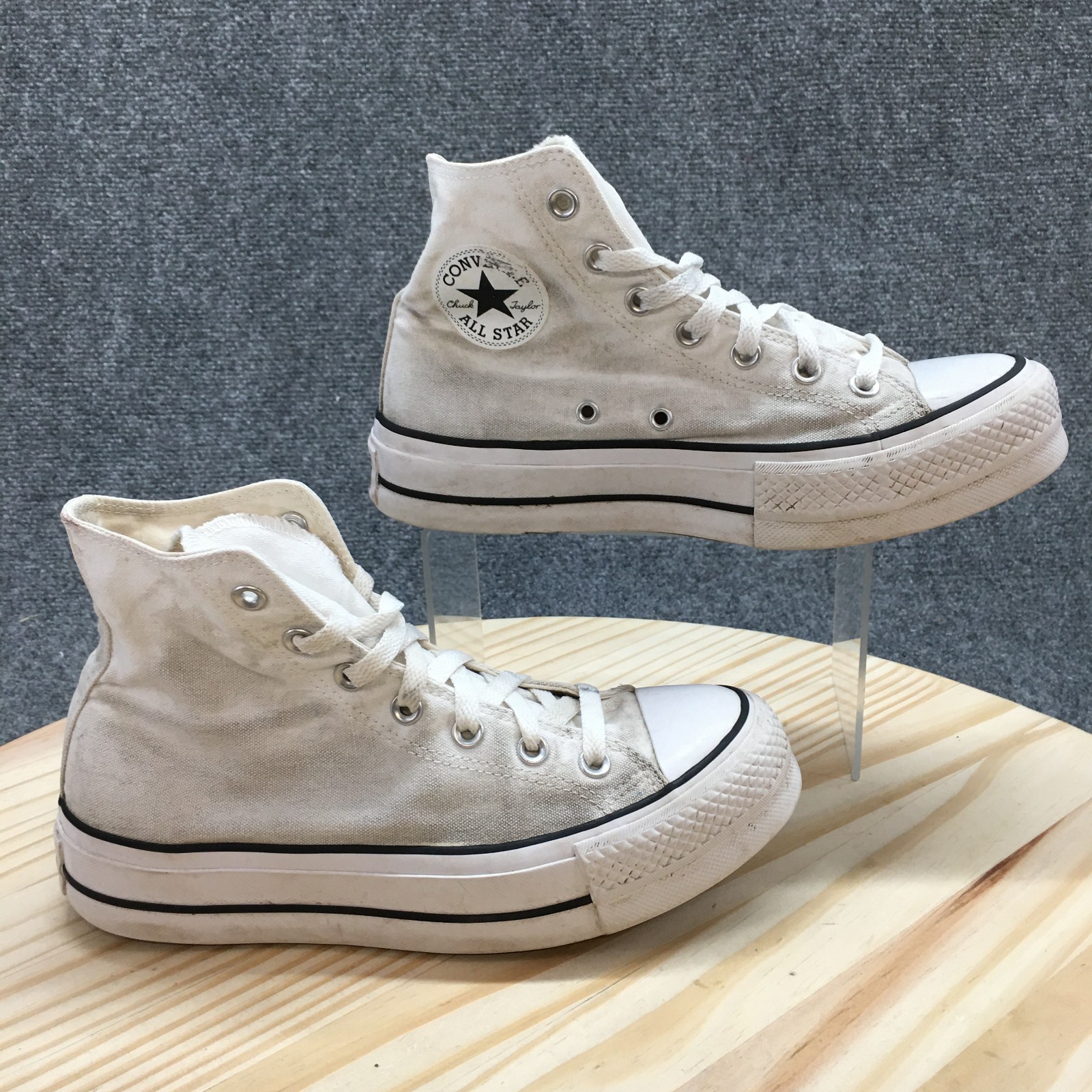 Converse Shoes Womens 8 Chuck Taylor All Star Lift Hi Sneakers White 560846C