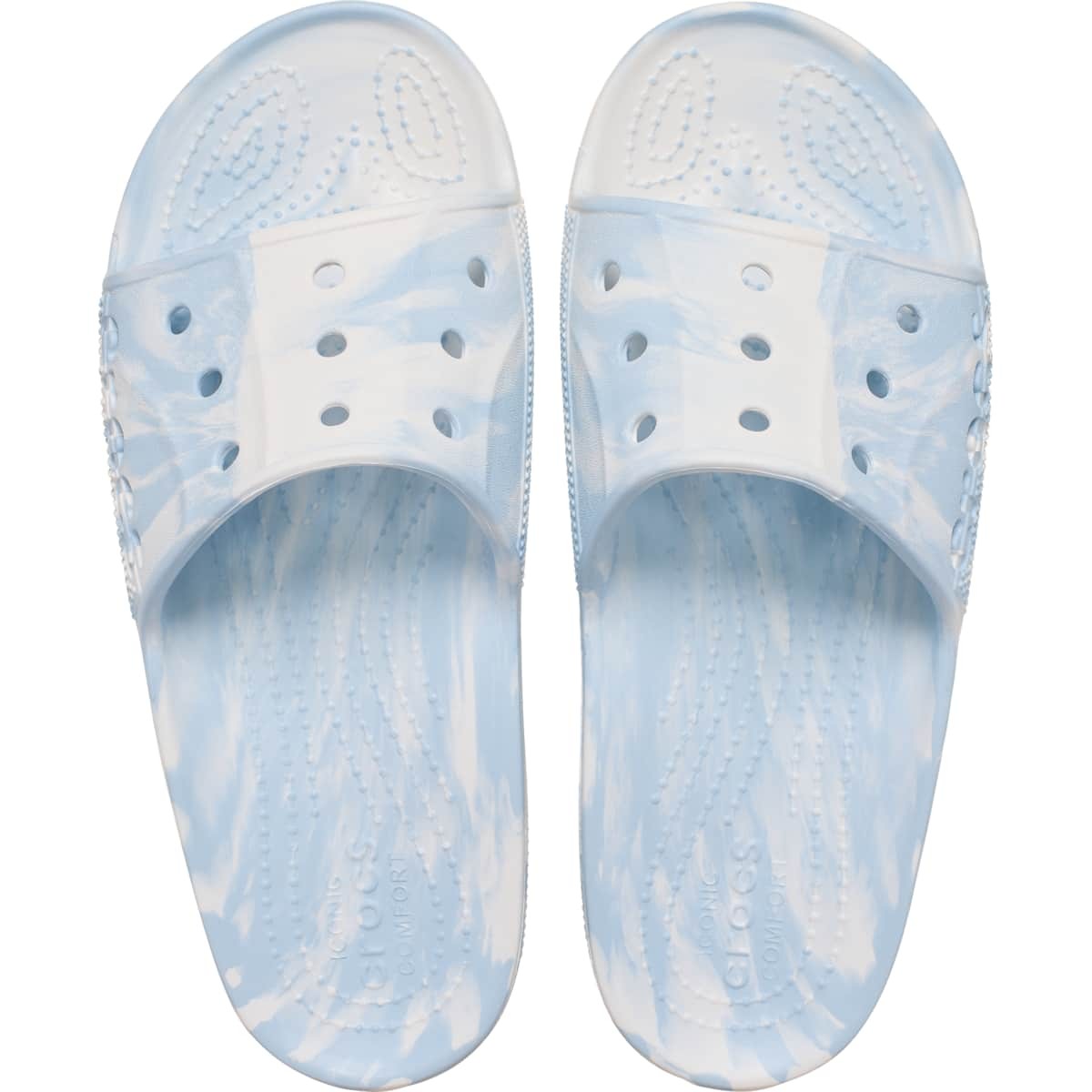Crocs Baya II Marbled Slide – Waterproof Sandals, Lightweight, Easy Clean