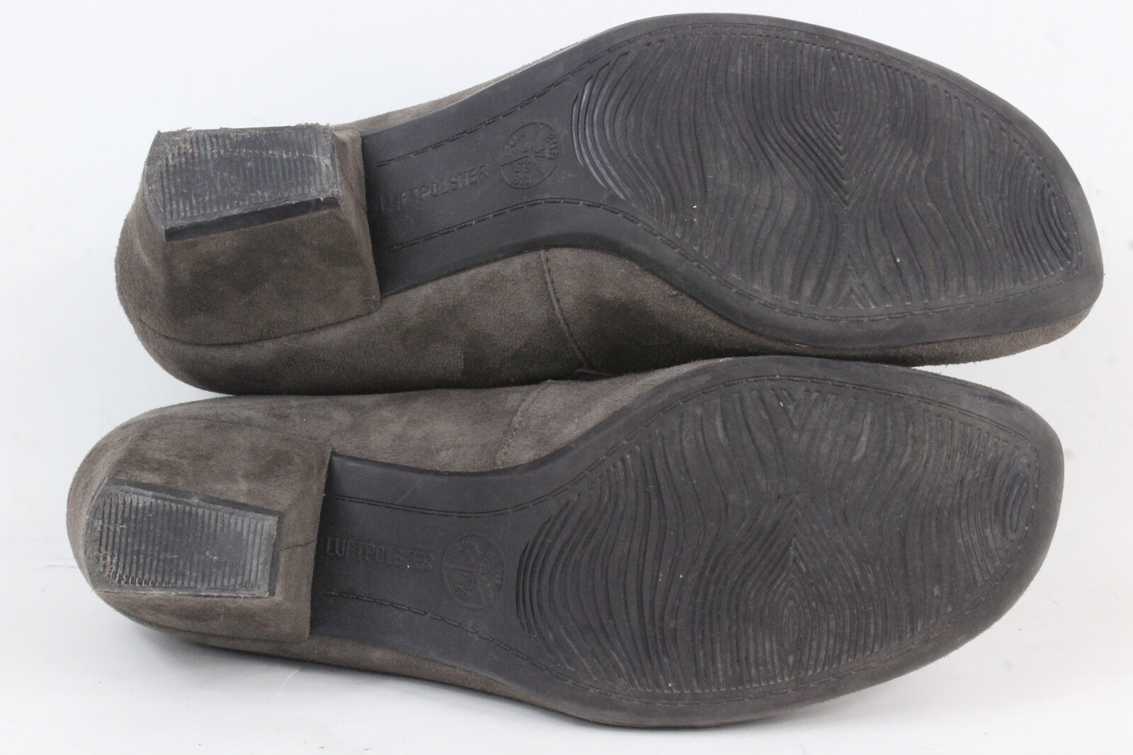 Ara Luftpolster Women’s Size 6.5 Leather Shoes Mary Janes Heels Pewter