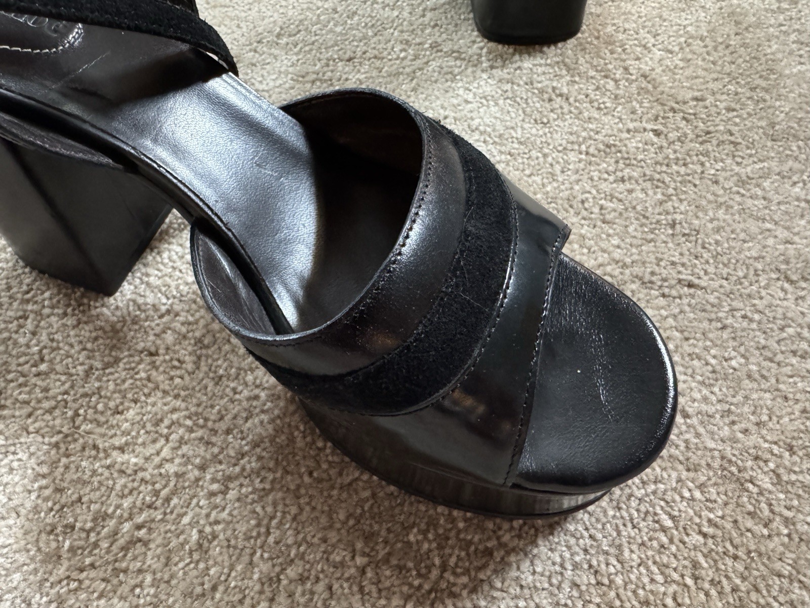 See by Chloe Black Leather Sandals (Size 40 IT)