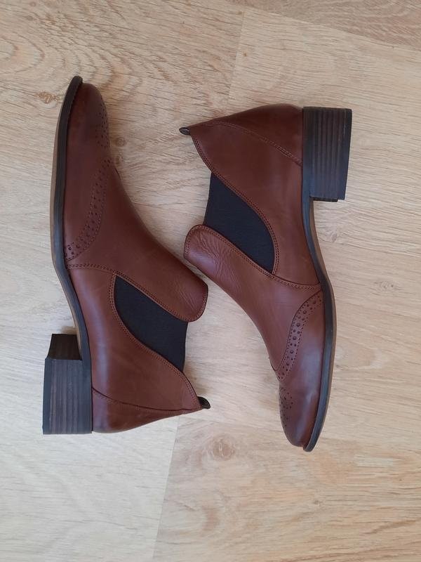 Women Paul Green Boots Brown Leather 40 #C3LQ