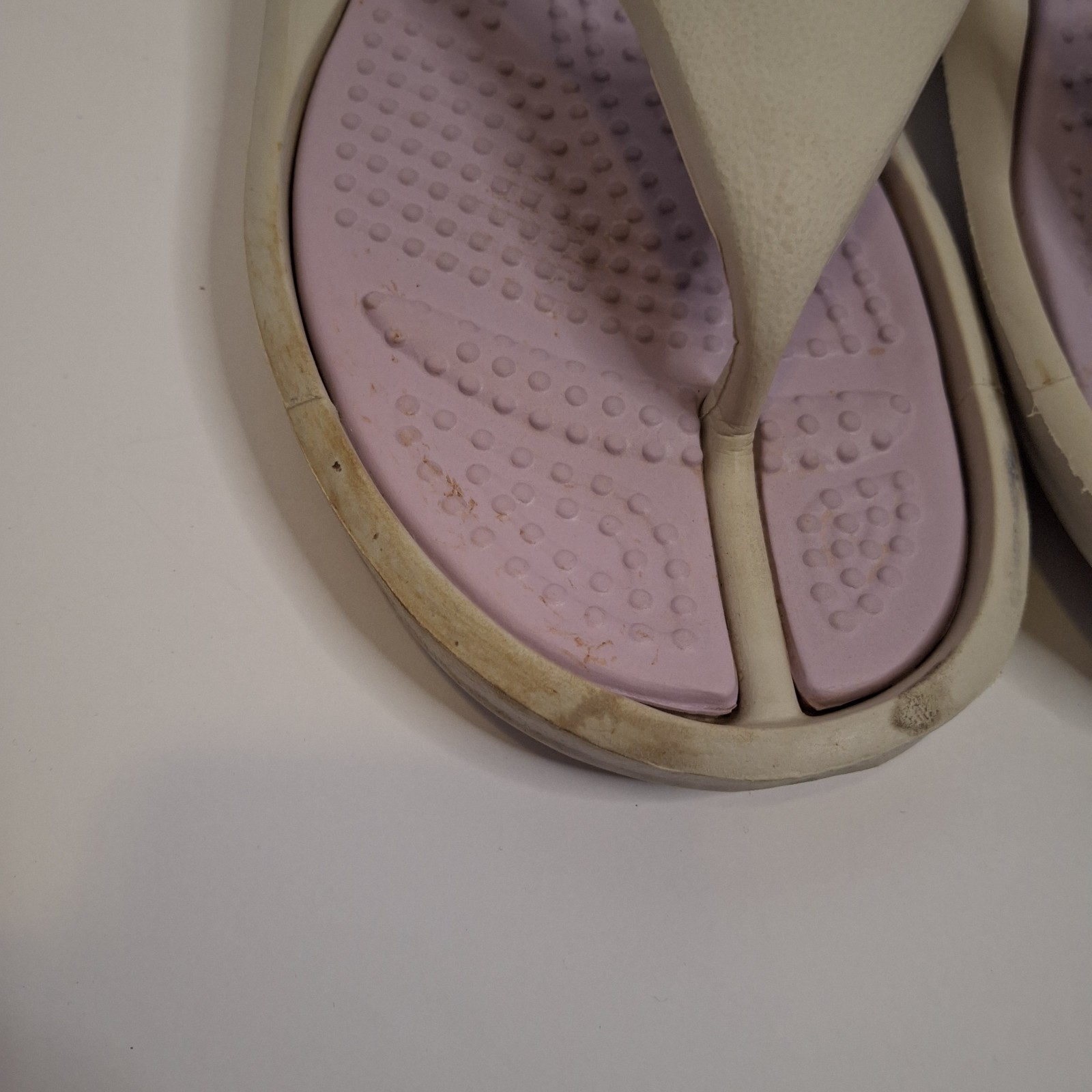Crocs Athens II Purple Gray Sandals Womens 10 Slip On Flip Flops Two Tone Summer