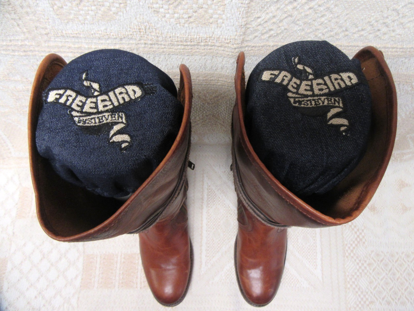 Freebird Boots By Steven Size 9 Diamond Knee High Gently Worn!! See Pics!!