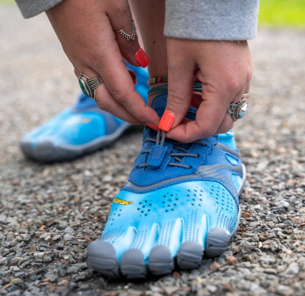 Vibram FiveFingers V-Run Size US 6.5-7 M EU 36 Women’s Running Shoes Blue/Blue
