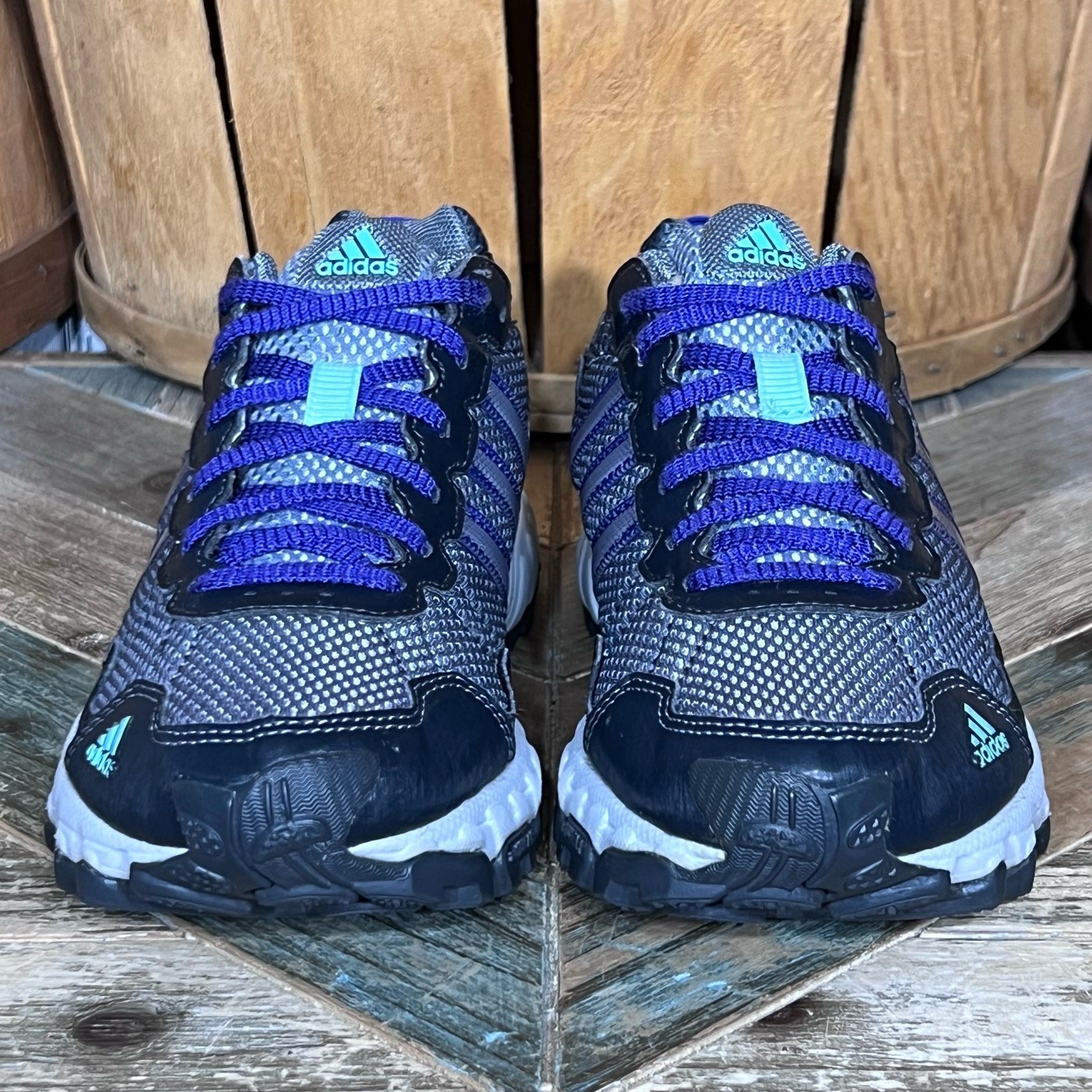 Adidas Thrasher 1.1 Gray Purple C76332 Trail Running Shoes Womens Size 6