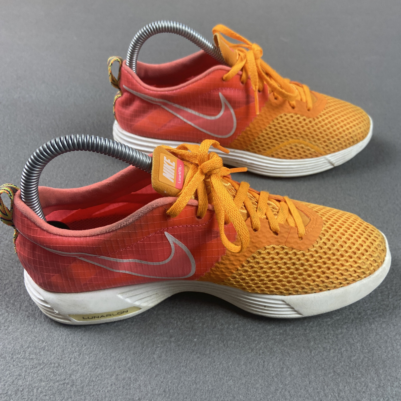 Nike Lunar MTRL Shoes Womens 7 Orange Pink Running Training Sneakers Montreal