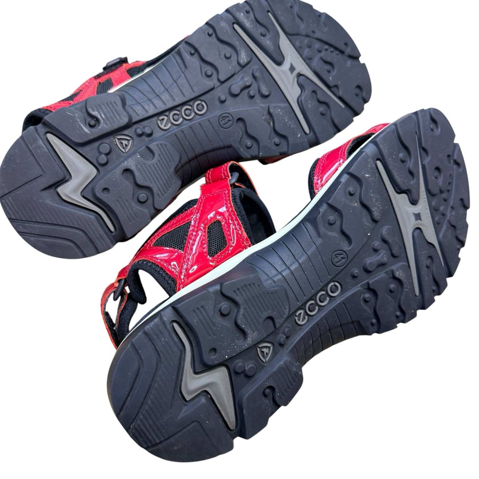 Ecco Offroad Nubuck Yucatán Red Leather Women’s Walking Sandals US Size 10