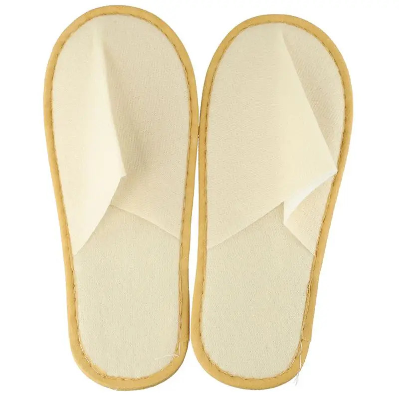 1 Pair Women Men Disposable Slippers Non-slip Home Guest Slippers Spa Hotel Slip