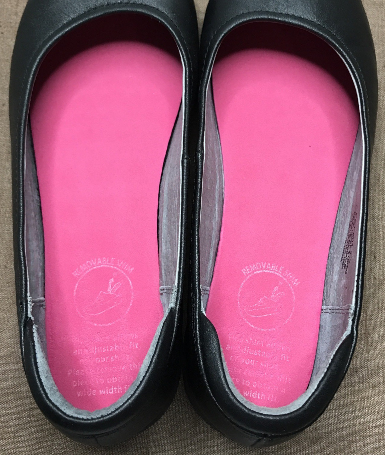 *See Description Alegria Petal Women’s Ballet Flats Black Leather Shoes Size 7.5