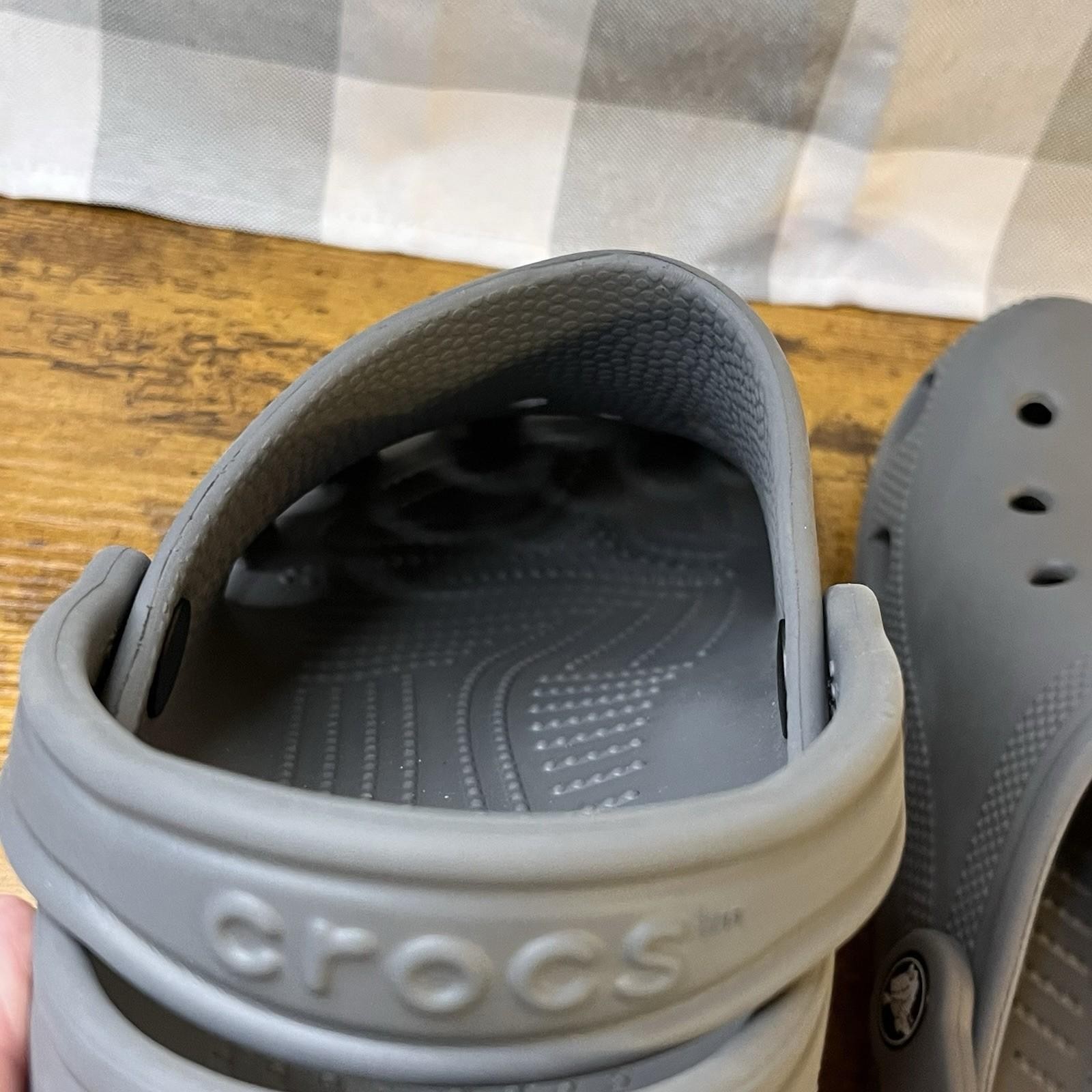Gray CROCS Classic Band Sandals Men’s Size 7 / Women’s Size 9 Vented