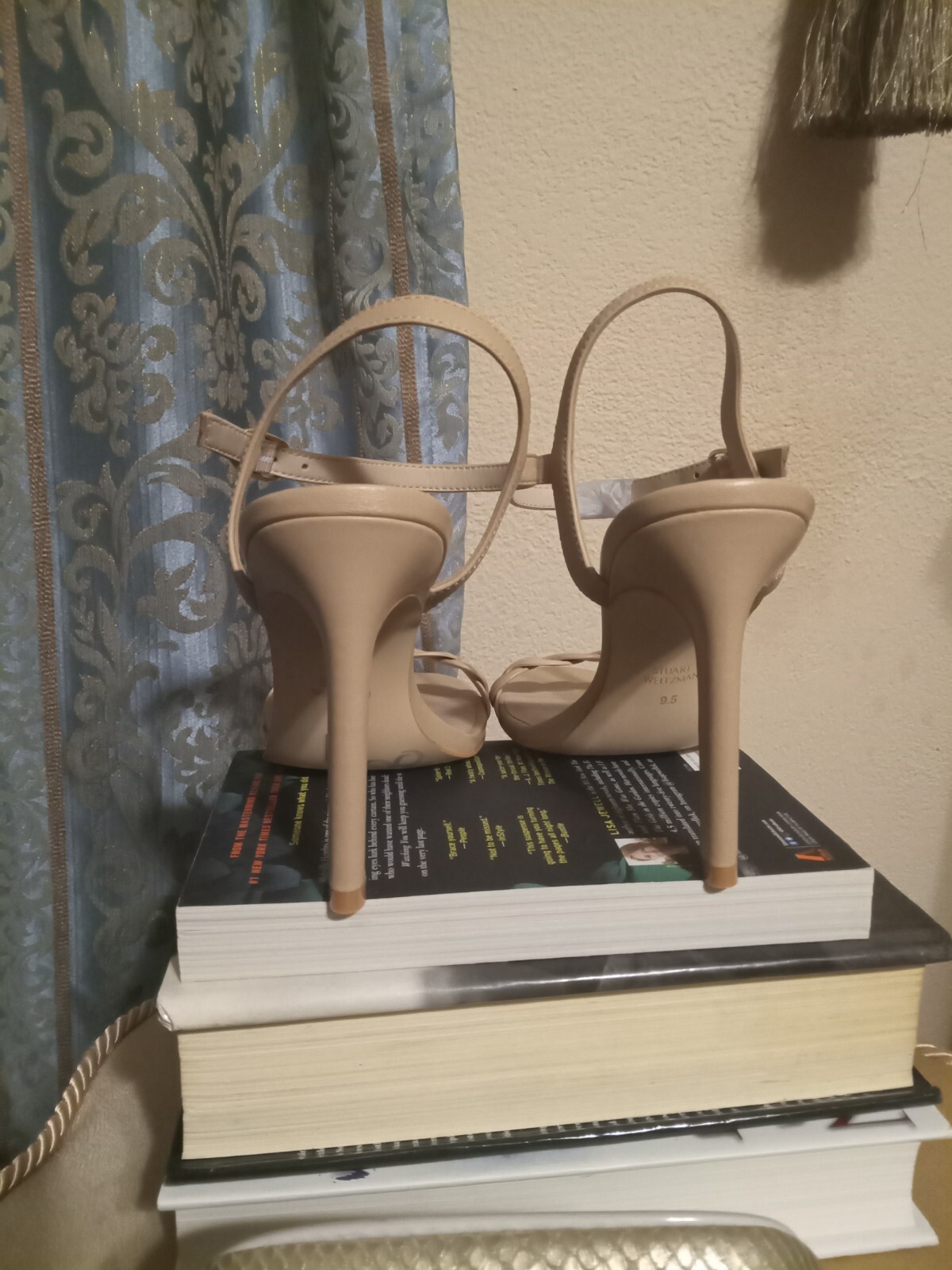Stuart Weitzman Twistie Sandal Leather Ankle Strap High Heels Size 9.5 $295
