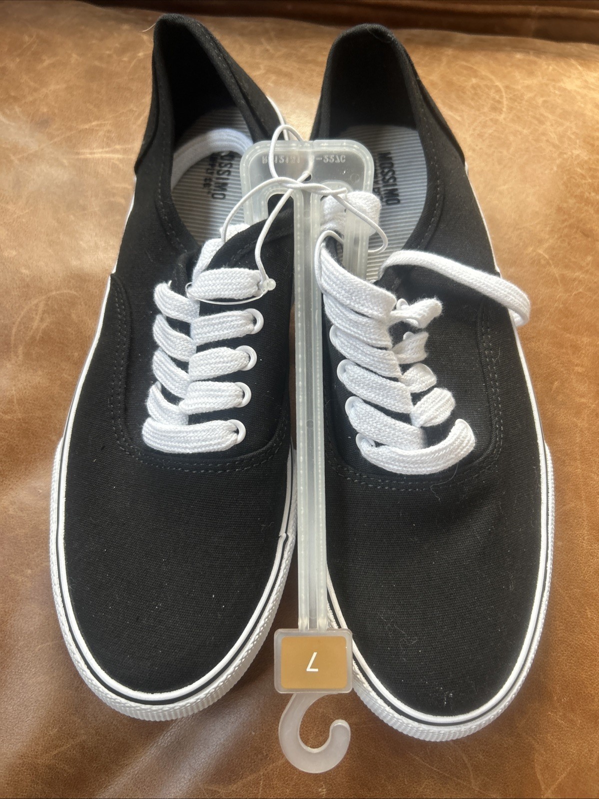 NEW Mossimo Supply Co. Womens Black Classic Canvas Sneakers Sz 7 Quick Ship-Pics